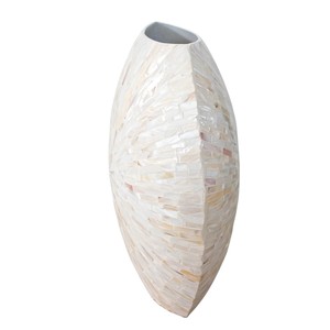 Jarrón de Nácar Estilo Costero Hecho a Mano, Adorno Decorativo de Vietnam - Product Image 3
