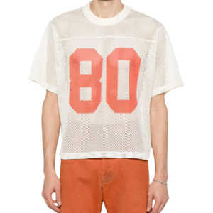 Custom Blue American Football Jersey With Number 7 V-Neck Short Sleeve Breathable Mesh Men's Sports Uniform - Product Image 5