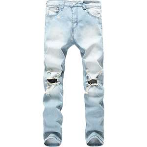 กางเกงยีนส์เดนิมทรงสลิมฟิตสำหรับผู้ชาย เหมาะสำหรับตั้งแคมป์ ทำงานกลางแจ้ง กันน้ำ ผลิตจากโพลีเอสเตอร์ เหมาะสำหรับเดินป่า - Product Image 1