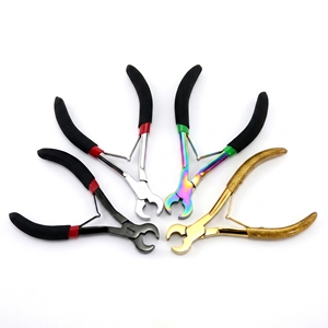 Top Rated Stainless Steel Fusion Keratin Bond Cutter Hot Selling <b>Rubber</b> Grip Pliers Lightweight Hair Extension Tool Sharp <b>Edge</b> - Product Image 3