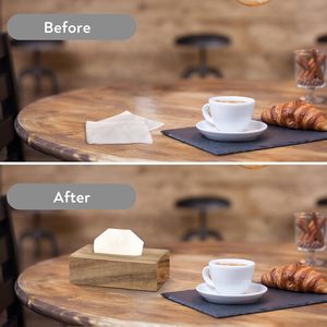 Wooden <b>Tissue</b> Box Holder for Home, <b>Tissue</b> <b>Paper</b> Holder- <b>Tissue</b> Box Holder for Car Decor - Product Image 2