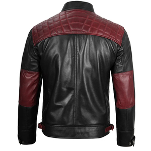 Factory Wholesale Price Customized Logo Lightweight Genuine Leather Motorbike Men Unique Design Custom Genuine Leather - Product Image 4