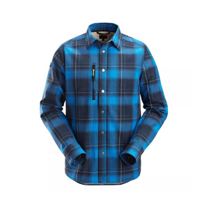 Chemise décontractée d'été pour homme à manches longues boutonnée, coupe décontractée, en flanelle respirante et écologique, fabricant OEM ODM pour l'exportation - Product Image 1
