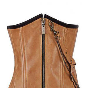 Corset amincissant de haute qualité sans couture pour femme, gaine sculptante en caoutchouc, dernière collection, vente en gros, corset en cuir Steampunk pour femme - Product Image 6