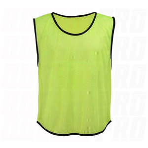 Maillots d'entraînement de football réversibles jaunes et noirs personnalisés, 100 % polyester, col ras du cou, séchage rapide, légers et respirants - Product Image 3