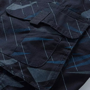 Men's Eco-Friendly Solid <b>Cargo</b> Shorts Summer Casual Drawstring Closure Elastic Waist Multi Pockets OEM Serviced Customized - Product Image 4