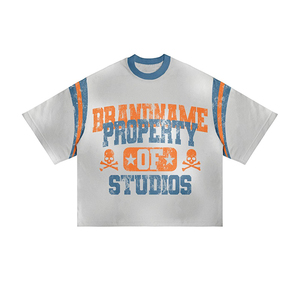 Custom Manufacturer 2 Pieces <b>Shorts</b> <b>and</b> <b>T</b>-<b>shirts</b> <b>Men</b> Set Custom Graphic Screen Print Acid Wash <b>Short</b> Sleeve <b>T</b>-<b>Shirt</b> & <b>Short</b> Set - Product Image 3
