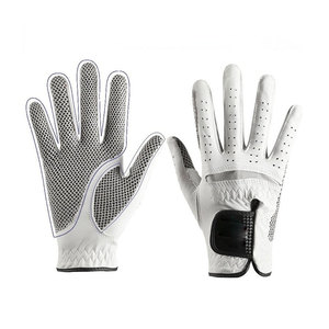 Wholesale Breathable Comfortable Genuine Leather Colorful Non-Slip Men's Golf <b>Gloves</b> High Quality Customizable Custom Sports - Product Image 1