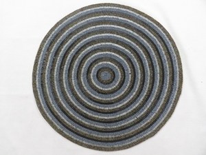 Set of 2 handmade-handcrafted <b>beaded</b> <b>placemat</b> Sphere <b>Placemat</b>- <b>beaded</b> charger- - Product Image 2