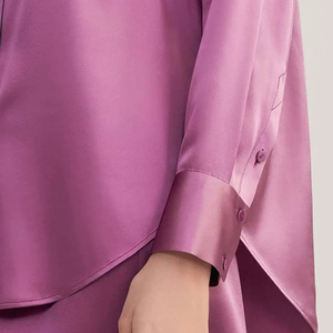 Oem Thermal Silk Sleep Suit Women Lace Satin <b>Pyjamas</b> Set with Front Logo Homewear Nightwear 2026 Women Lace Satin <b>Pyjamas</b> Set - Product Image 5