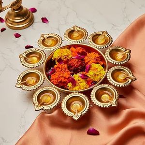 Vintage Style Metal <b>Candle</b> Bowl With Carved Patterns For Traditional Home Decor And Festive Occasions - Product Image 5