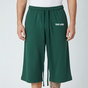 Pantalones Cortos de Felpa Francesa de Algodón al por Mayor de Alta Calidad con Tirantes Largos, de Gran Gramaje, hasta la Rodilla, para Niños - Product Image 6