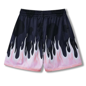 กางเกงขาสั้นออกกำลังกายลายพรางสำหรับผู้ชาย พิมพ์ลายโลโก้ตามสั่ง ผ้าฝ้ายเนื้อหนา มีเชือกผูก เหมาะสำหรับวิ่งและเล่นกีฬา - Product Image 2
