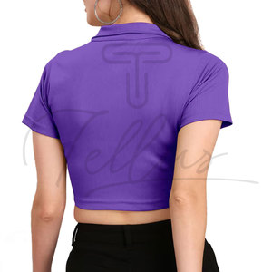 Top Corto de Mujer de Alta Calidad, Nuevo y Elegante, Transpirable, Diseño Único, Venta al Por Mayor, Top Corto de Mujer para Venta en Línea - Product Image 3