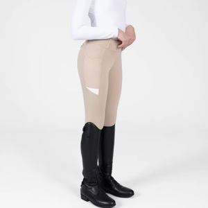 Pantalons d'équitation pour enfants REEDS, coupe ajustée, respirants, tissu extensible en spandex, jodhpurs durables pour l'entraînement et la compétition équestre - Product Image 1