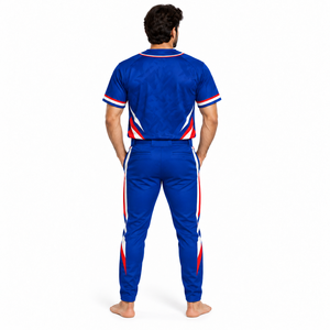 Tenue de baseball respirante avec panneaux anti-humidité, uniforme d'entraînement de qualité supérieure, confectionné avec un tissu léger - Product Image 2