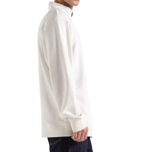 Sudadera de invierno 2025 con cremallera de un cuarto para hombre, cuello simulado personalizado, color liso, talla grande, ligera, cortavientos, OEM ODM, a la moda - Product Image 2