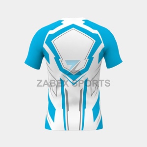 Rashguard respirant et extensible pour homme - Manches longues ou courtes - T-shirt d'entraînement MMA avec logo frontal - 200 GSM - Spandex/Polyester ajusté - Product Image 5