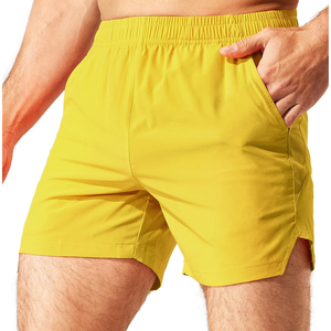 Shorts de basketball pour homme à séchage rapide avec logo frontal, taille élastique, cordon de serrage, poche zippée, pour la course, le fitness et la gym - Product Image 6