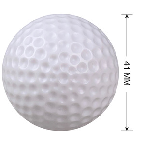 Pelota de Golf de Plástico Blanca de 41 mm, Pelota de Práctica Hueca con Serigrafía, Pelota de Entrenamiento para Práctica en Interiores - Product Image 1