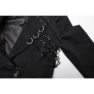 Top Hot Sell Women Black <b>Punk</b> Gothic Long Coat <b>Jackets</b> Cyberpunk Party Maxi <b>Jackets</b> 2026 - Product Image 6