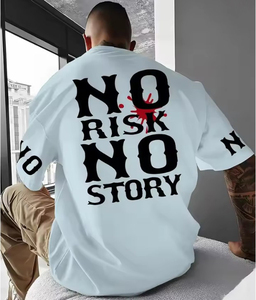 Camiseta al por mayor para hombre, de algodón grueso, estilo oversized, para fitness, deporte, gimnasio, lujo, streetwear, tallas grandes, alta calidad. - Product Image 1