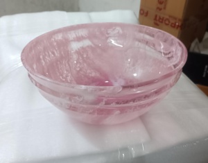 Modern Resin pink swril <b>Bowl</b> Premium Resin <b>Bowl</b> Round Resin <b>Bowl</b> <b>Large</b> Resin <b>Bowl</b> Small Resin <b>Bowl</b> Deep Resin <b>Bowl</b> - Product Image 1