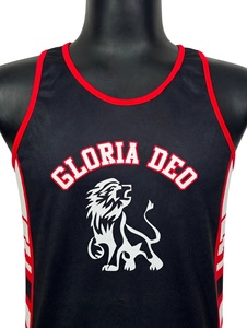 Ensembles de maillots de basket-ball pour hommes personnalisables en gros, respirants, à séchage rapide, 100% polyester, sans manches, uniforme de basket-ball élastique - Product Image 6