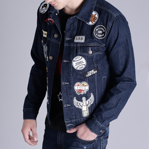 Luxury Style Multi-Pocket Patchwork Design Turn-down Collar Eco-Friendly Breasted Long Sleeve <b>Jacket</b> High Quality Men's <b>Jackets</b> - Product Image 4