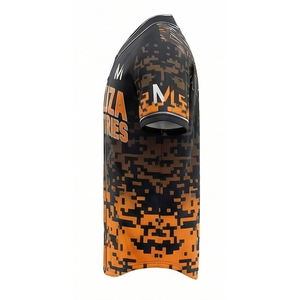 Maillot de baseball personnalisé OEM, camouflage numérique néon, uniforme d'équipe sportive, respirant, séchage rapide, MALUZA INDUSTRIES - Product Image 3