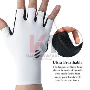 Guantes de Ciclismo para Hombre y Mujer, Antideslizantes, con Amortiguación, Ligeros, de Medio Dedo, Transpirables - Product Image 3