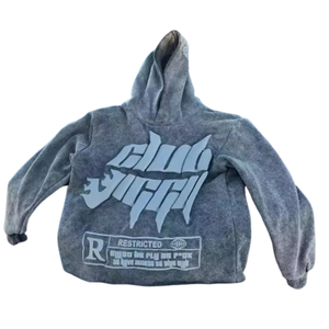 2026 Trending Embroidered Custom Printed Streetwear <b>Hip</b> Hop Style Loose Fit Drop Shoulder Pullover Hoodie Pocket High Street - Product Image 1