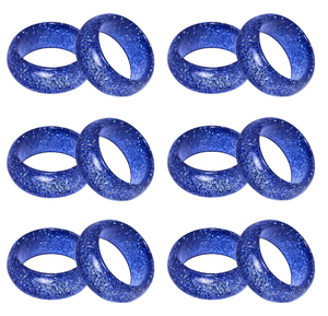 Handmade Eco-Friendly Nordic Style <b>Resin</b> Napkin <b>Rings</b> for Party and Christmas Decorations Square Shape Everyday Occasional Use - Product Image 6
