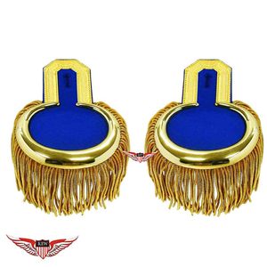 Accesorios de Terciopelo Azul Antiguo KEW, Estilo Napoleónico, Lujosos, Ecológicos, Vintage, Bordados con Hilo Metálico - Product Image 1