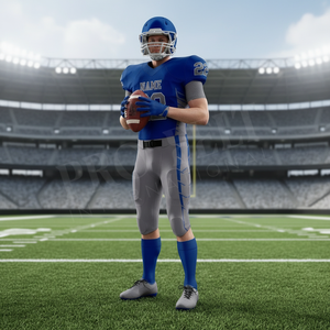 Ensemble maillot et pantalon de football américain personnalisé Pro Felt, respirant, pour entraînement et match, vente en gros, pour hommes - Product Image 3