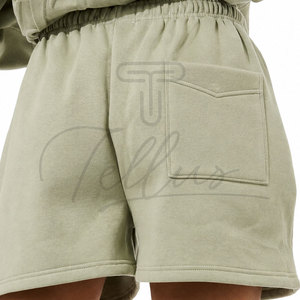 TELLUS APPAREL Pantalones Cortos Deportivos Personalizados de Moda para Mujer, de Algodón y Felpa, para Gimnasio, Fitness, Correr, Casuales, Tallas Grandes, de Secado Rápido y Transpirables - Product Image 4