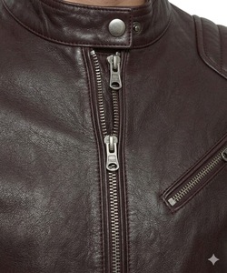 Chaqueta de Cuero Genuino para Hombre, Rellena de Algodón, Cálida, Duradera y Elegante, Ropa de Invierno - Product Image 5