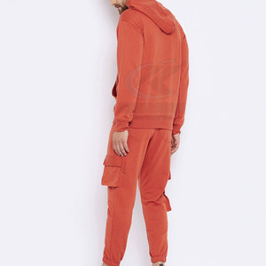 Vêtements de sport d'hiver actifs pour hommes, survêtement à capuche uni avec tissu respirant, écologique et léger - Product Image 4