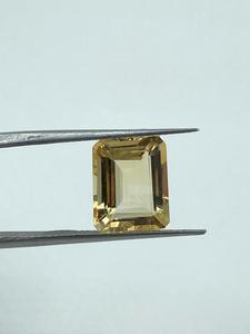 พลอยซิทรินธรรมชาติคุณภาพสูงทรงบาแกตต์ใส ขนาด 10x12 มม. น้ำหนัก 10.90 กะรัต สีเหลือง 2 เม็ด สำหรับทำเครื่องประดับ - Product Image 4