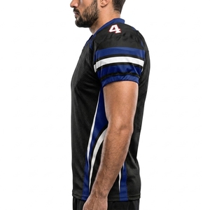 Maillot de football américain par sublimation, vêtements de sport personnalisés, tissu polyester respirant, construction anti-humidité, séchage rapide - Product Image 4