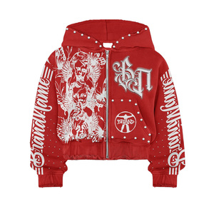 Sweats à capuche OEM unis pour l'hiver, en coton, pour impression, vente en gros, prix usine, fournisseur USA, option de livraison rapide avec broderie - Product Image 6