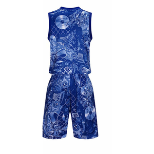 Uniforme de Baloncesto OEM Personalizado con Logotipo, Nombre y Número, Manga Corta, Cuello en V, Tallas Grandes, Verano, para Ligas, Torneos, Deportes de Equipo, Academia - Product Image 2