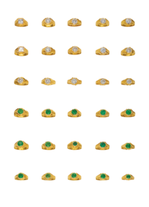 Anillos de Oro Sólido de 22K |   Anillos de Oro con Sello 916 de Diseño Tradicional y Moderno para Uso Diario, Regalos, Bodas, Cumpleaños y Aniversarios - Product Image 6