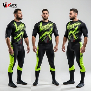 Singlet de Lucha Libre Negro de Alta Calidad OEM para Hombre, Personalizado, Transpirable, Ecológico, Tejido Ligero, Artes Marciales Vafir - Product Image 2