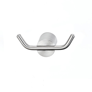 Modern 304 Stainless Steel Anti-rust Double Robe <b>Hook</b> for Hotels Restaurants Laundries Bathroom Use - Product Image 1