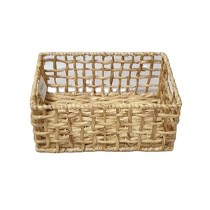 Panier en jacinthe d'eau tissé artisanat cadeau panier d'artisanat panier de fruits pour dessus de table et cuisine fournisseur de décoration intérieure du Vietnam