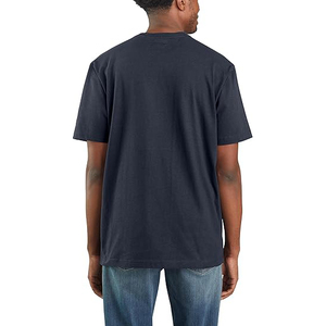 Top Selling Organic Cotton Plain T <b>Shirt</b> Men 220GSM Recycled Poly Blend Wholesale Blank Tee - Product Image 2