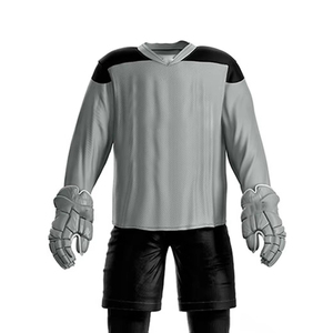 Quick Dry Breathable Customizable High Quality OEM Service Design Men's Adult Ice Hockey Uniform Sets Durable 100% Polyester - Product Image 5