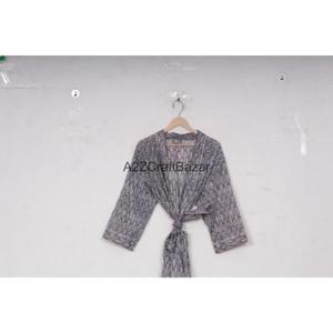 Vestido Romántico Hecho a Mano 100% Algodón con Estampado Floral, Cuello en V, Cierre con Cordón, Largo Completo, Manga Tres Cuartos, Transpirable, para Invierno - Product Image 6