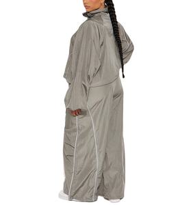 Veste de survêtement coupe-vent zippée en nylon personnalisée pour femme, respirante, pour le sport et le streetwear estival, collection été du fabricant - Product Image 6